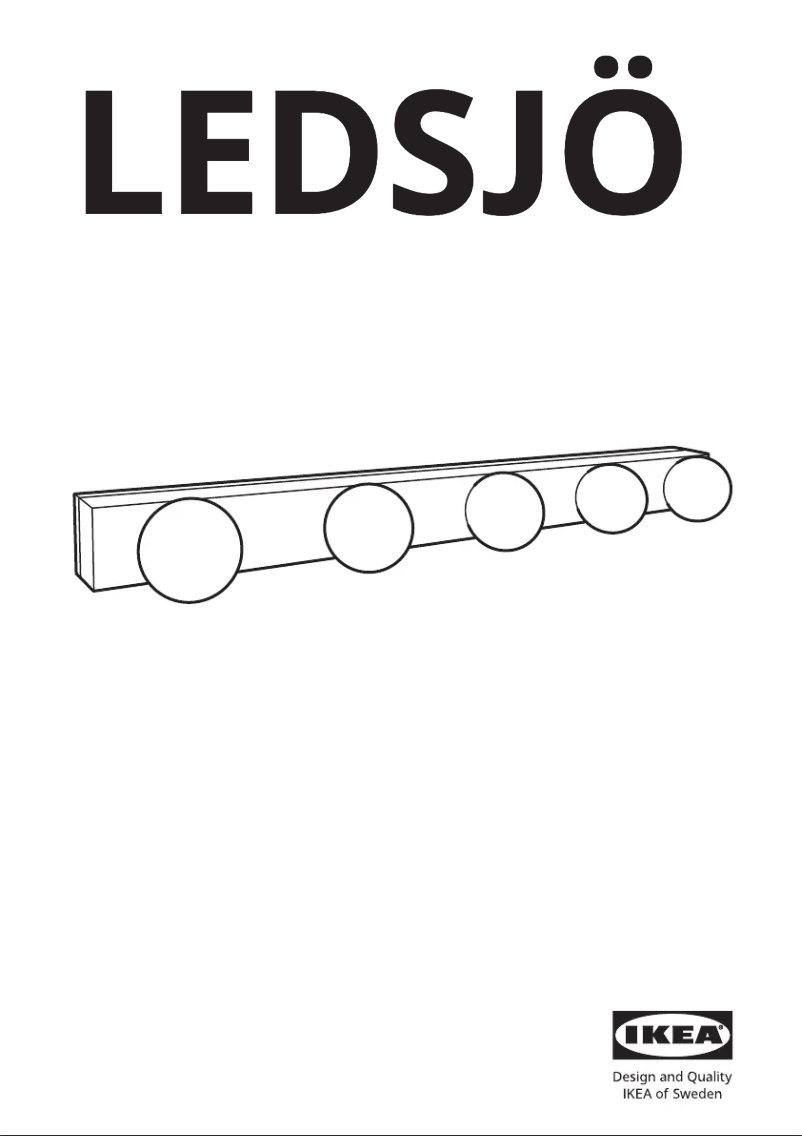 Page 1 de la notice Manuel utilisateur Ikea LEDSJÖ 005.297.94