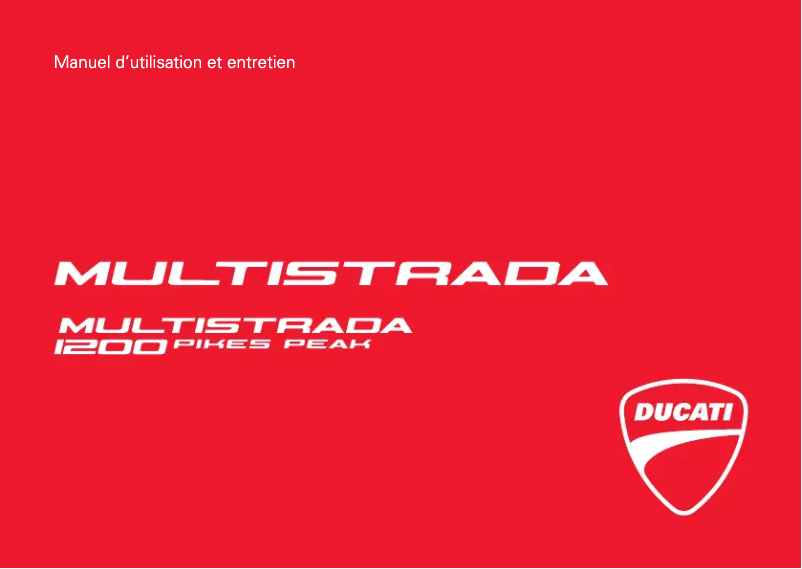 Página 1 del manual Manual de usuario Ducati Multistrada 1200 Pikes Peak (2017)