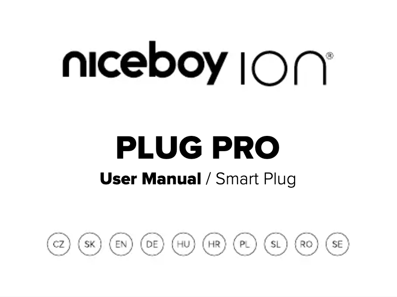 Page 1 de la notice Manuel utilisateur Niceboy ION Smart Plug Pro