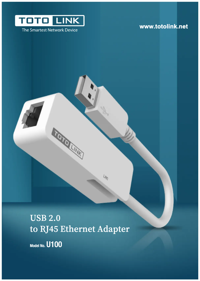 Página 1 del manual Ficha técnica Totolink U100