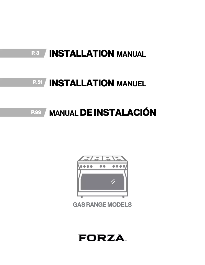 Page 1 de la notice Manuel utilisateur Forza FR304GN