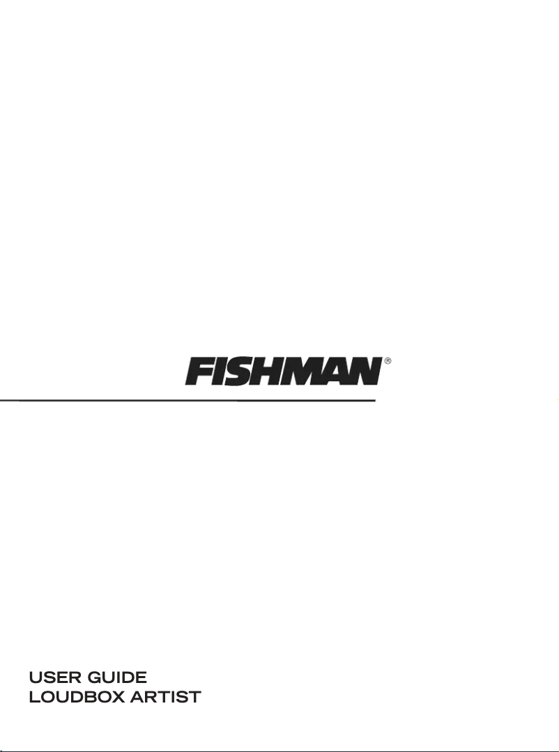 Page 1 de la notice Manuel utilisateur Fishman Loudbox Artist