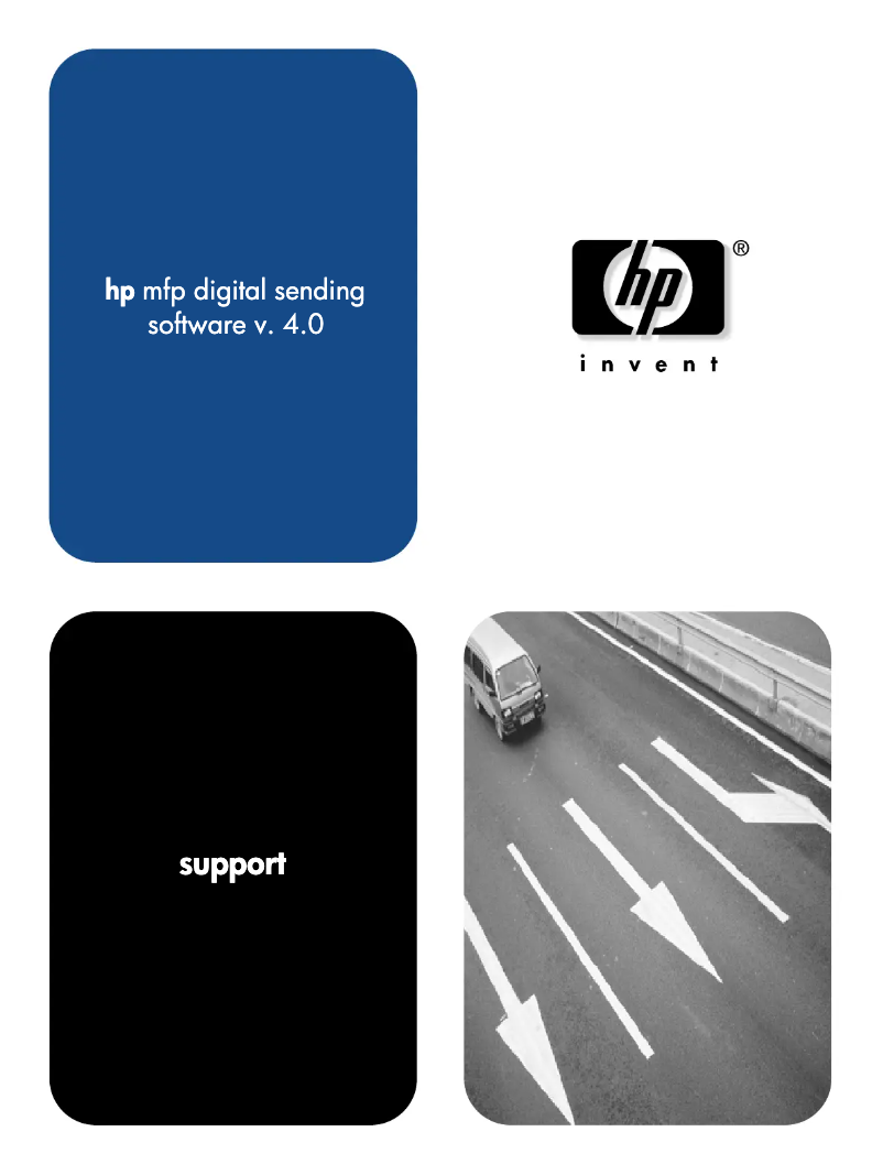 Page 1 of the manual User Manual HP MFP Digital Sending Software 4.0