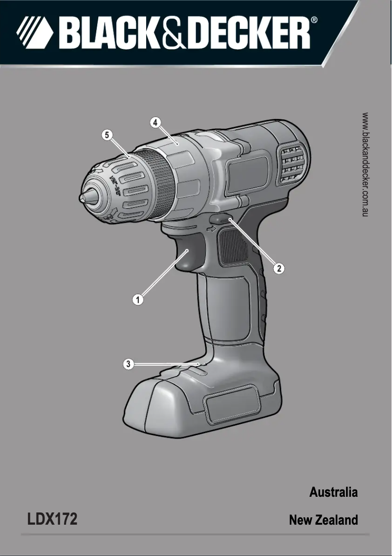 Página 1 del manual Manual de usuario Black & Decker LDX172