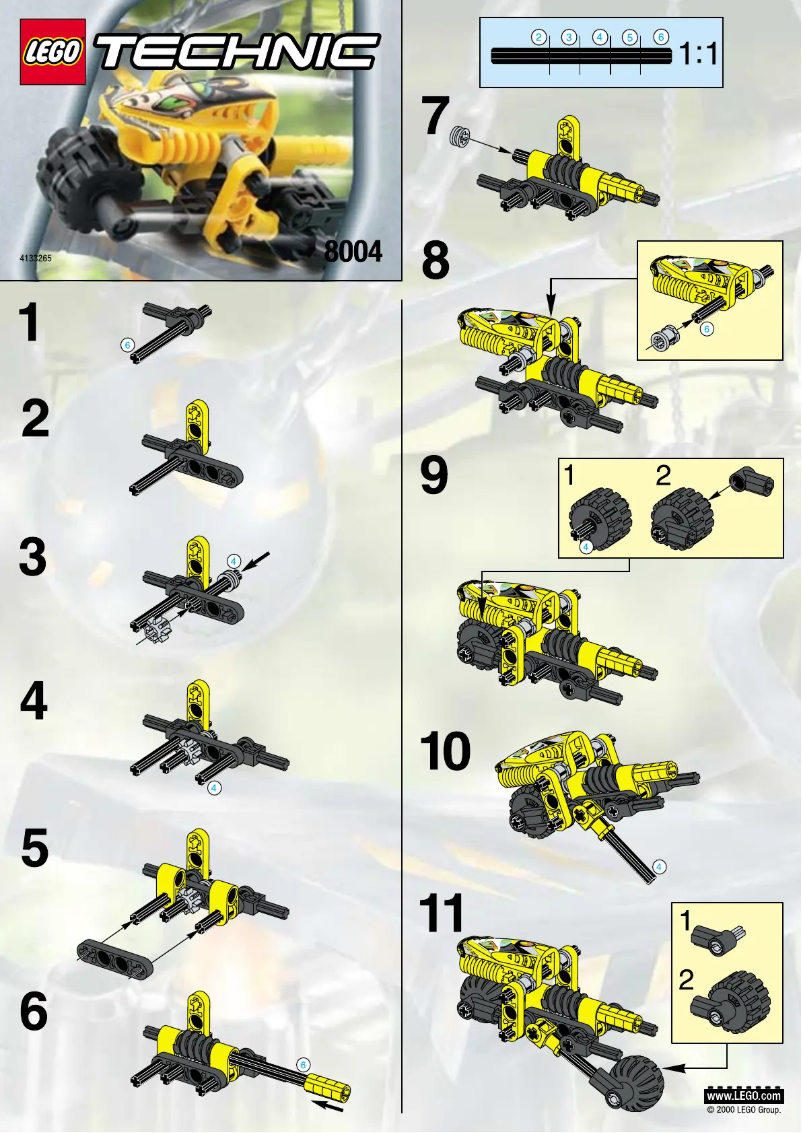 Página 1 del manual Manual de usuario Lego Roboriders 8004