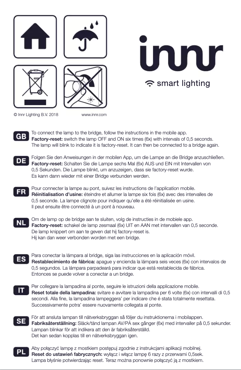 Página 1 del manual Manual de usuario Innr RB 250 C