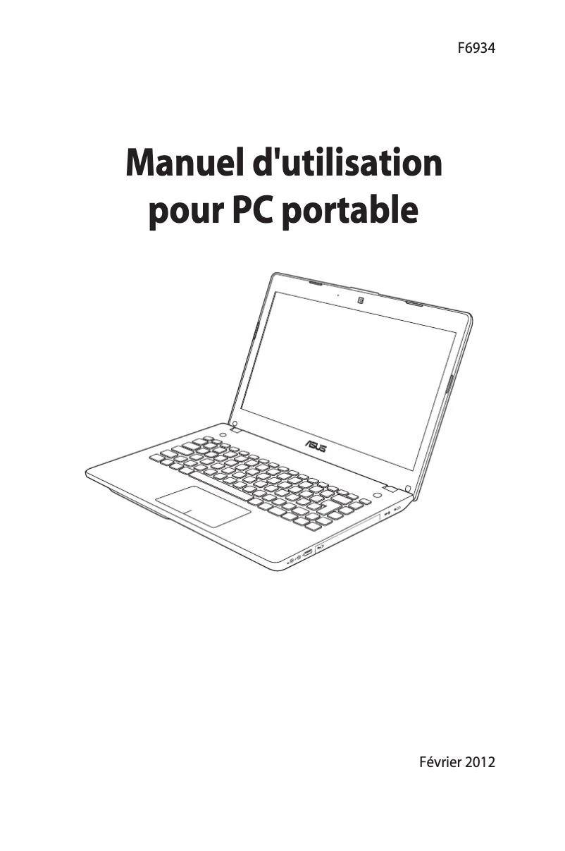 Page 1 de la notice Manuel utilisateur Asus N46VZ