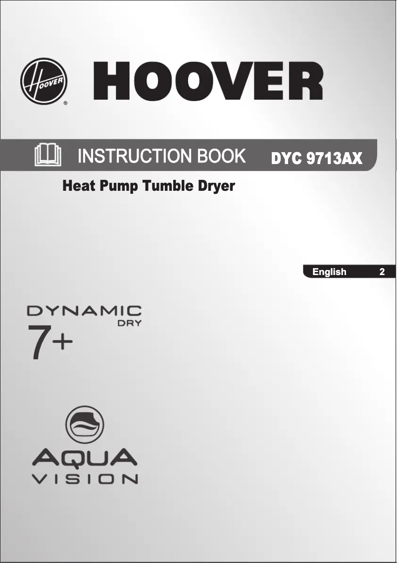 Página 1 del manual Manual de usuario Hoover DYC 9713AX-AUS