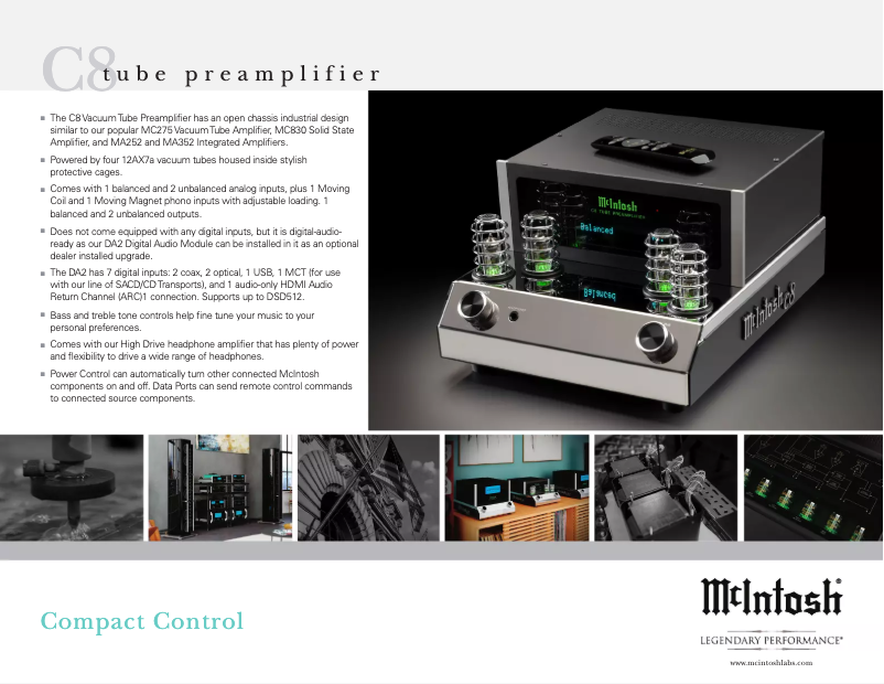 Page 1 de la notice Brochure McIntosh C8