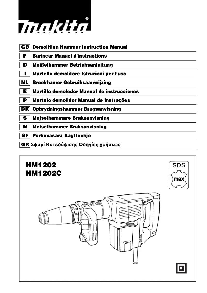 Page 1 de la notice Manuel utilisateur Makita HM1202C