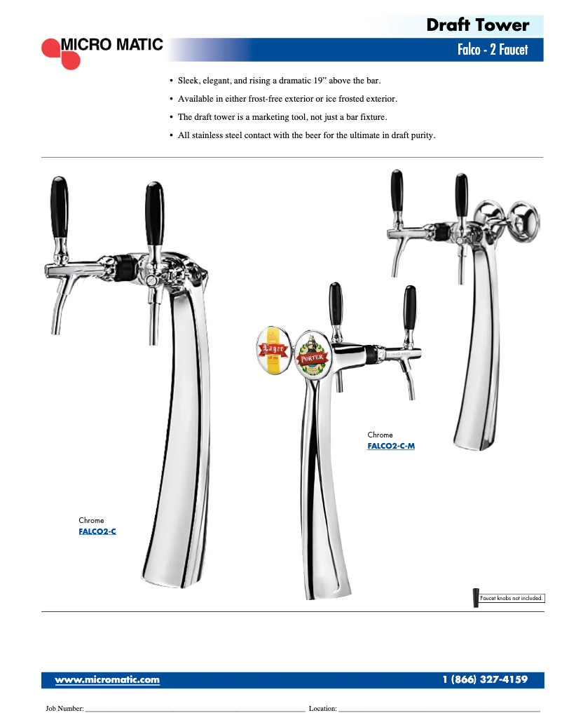 Page 1 de la notice Manuel utilisateur Micro Matic FALCO2-C-M