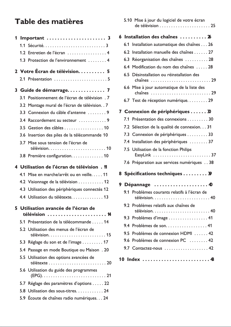 Page n°1 - Manuel utilisateur Philips 190TW9FB