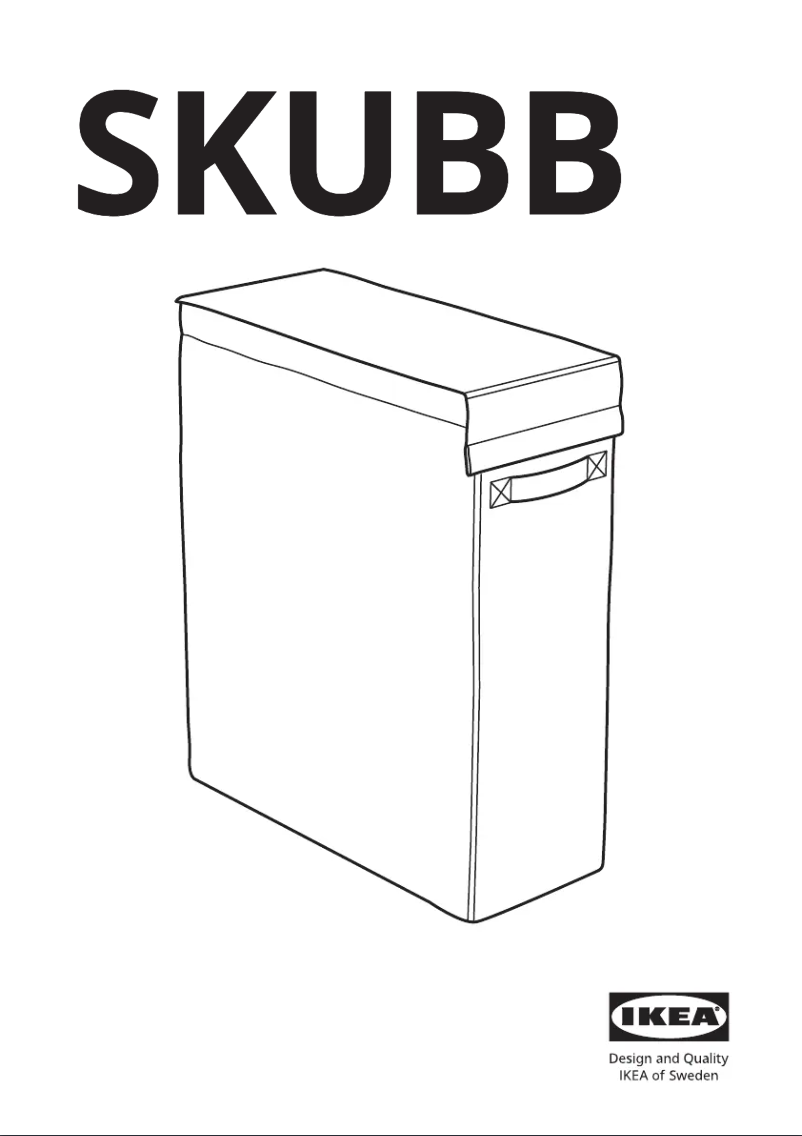 Page 1 de la notice Manuel utilisateur Ikea SKUBB 902.240.48