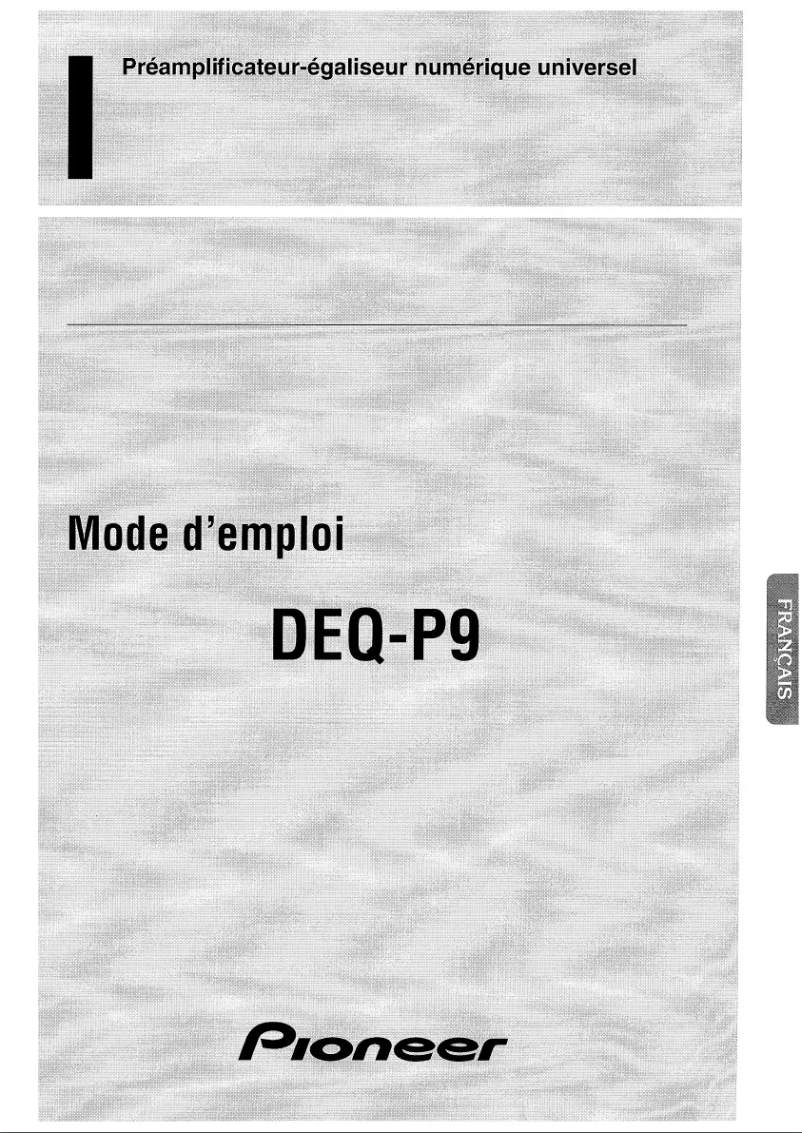 Página 1 del manual Manual de usuario Pioneer DEQ-P9