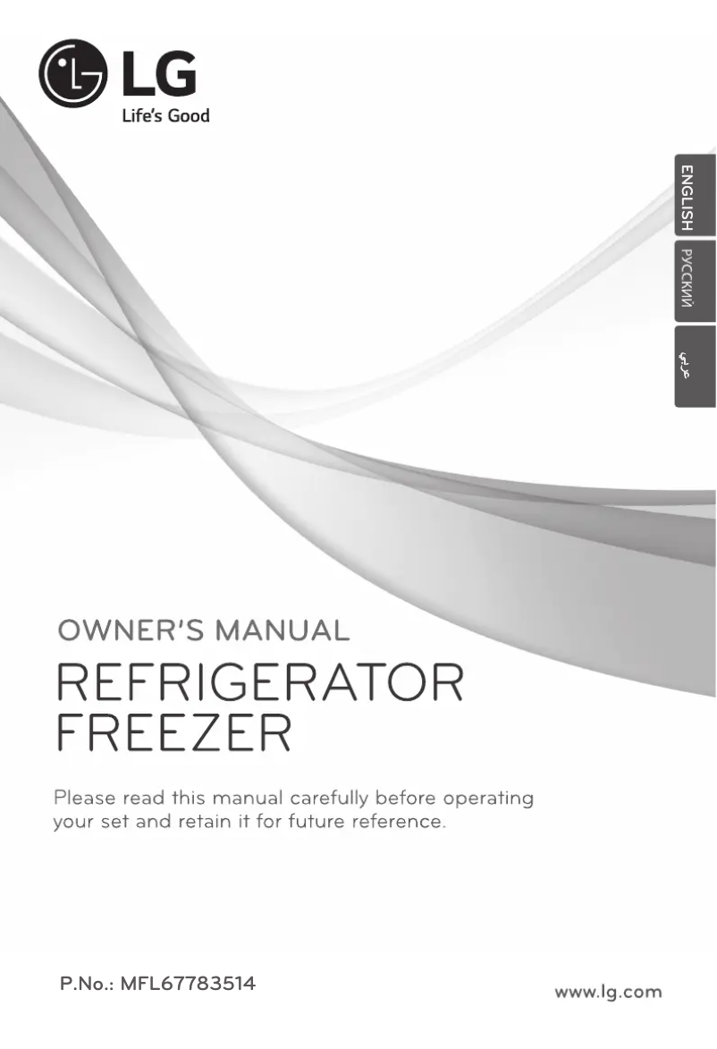 Page 1 de la notice Manuel utilisateur LG GR-B439SVQK