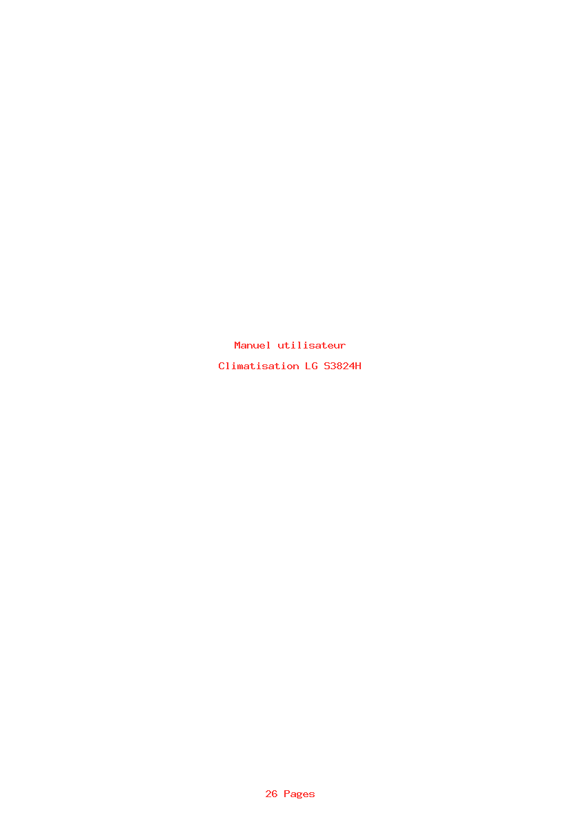 Image de la première page du manuel de l'appareil S3824H