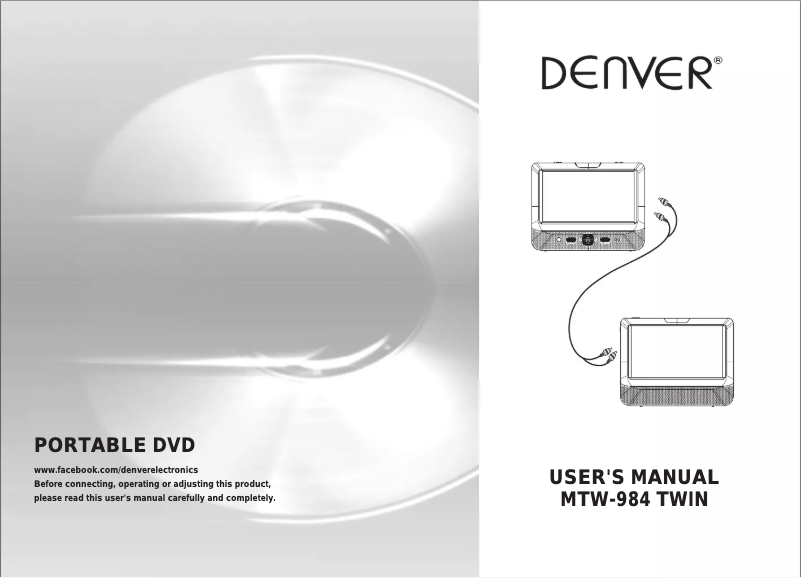 Page 1 de la notice Manuel utilisateur Denver MTW-984