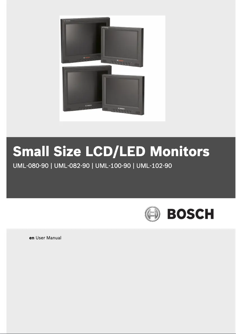 Page 1 de la notice Manuel utilisateur Bosch UML-100-90