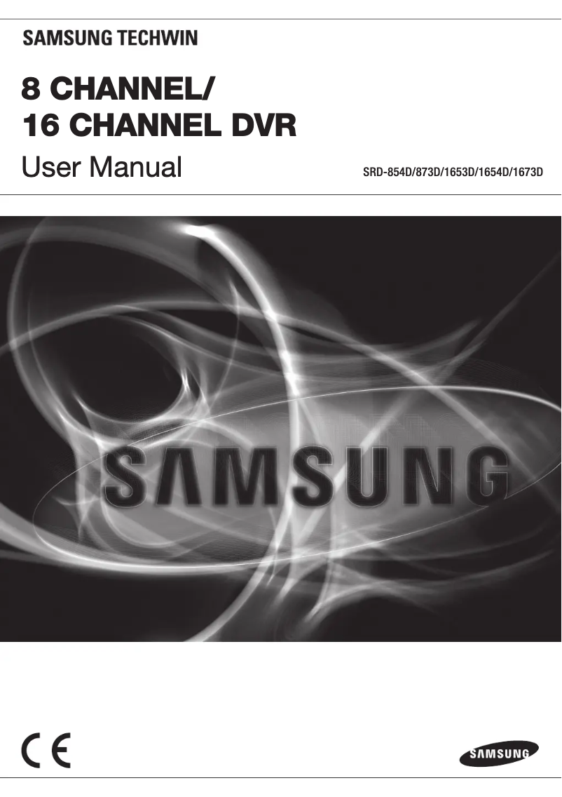 Página 1 del manual Manual de usuario Samsung Techwin SRD-854D
