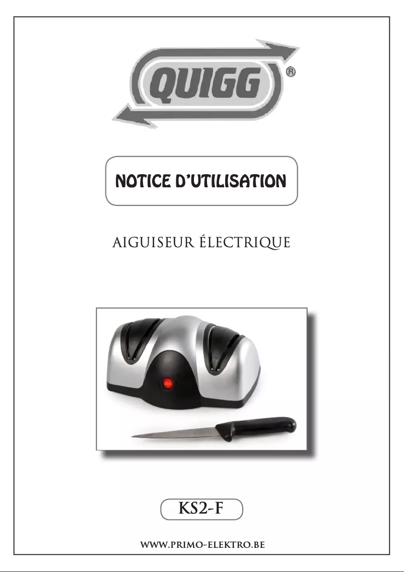 Page 1 of the manual User Manual Quigg KS2