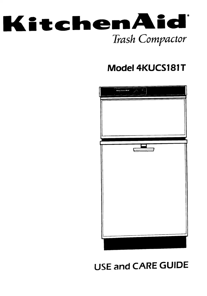 Page 1 de la notice Manuel utilisateur KitchenAid 4KUCS181T