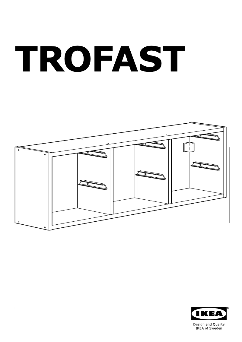 Page 1 de la notice Mode d'emploi Ikea TROFAST