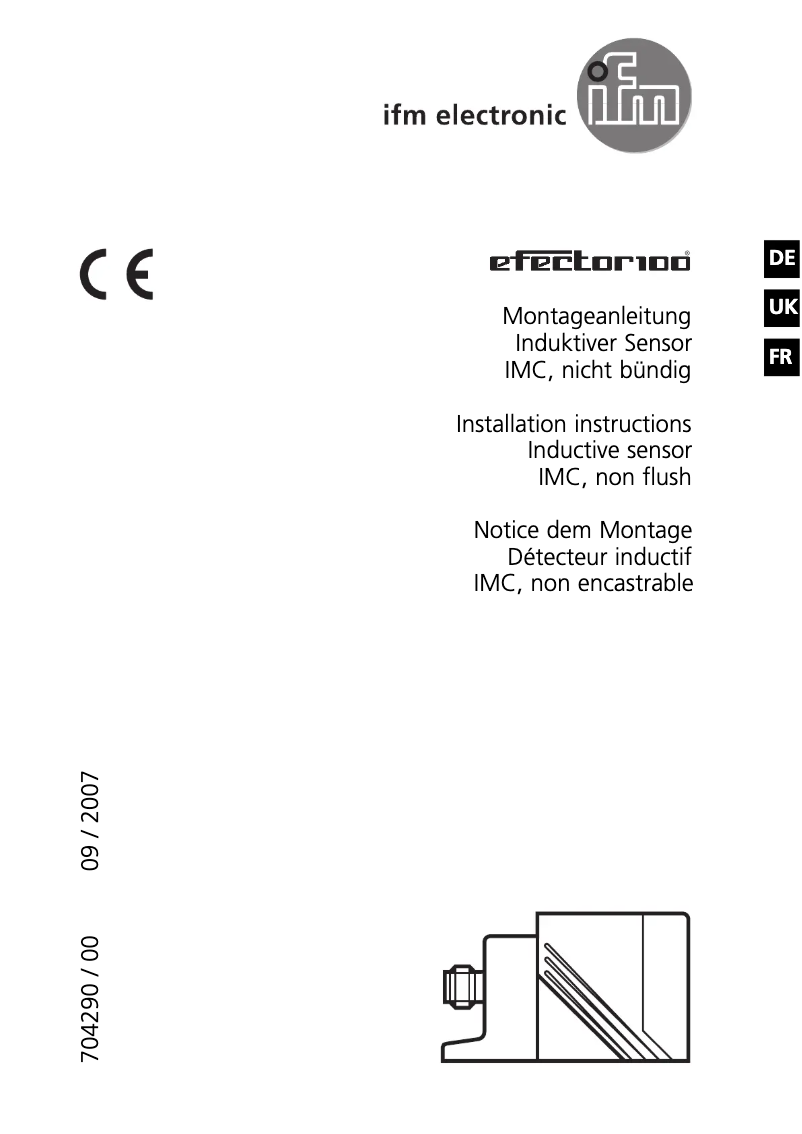Page 1 de la notice Manuel utilisateur IFM IM5095