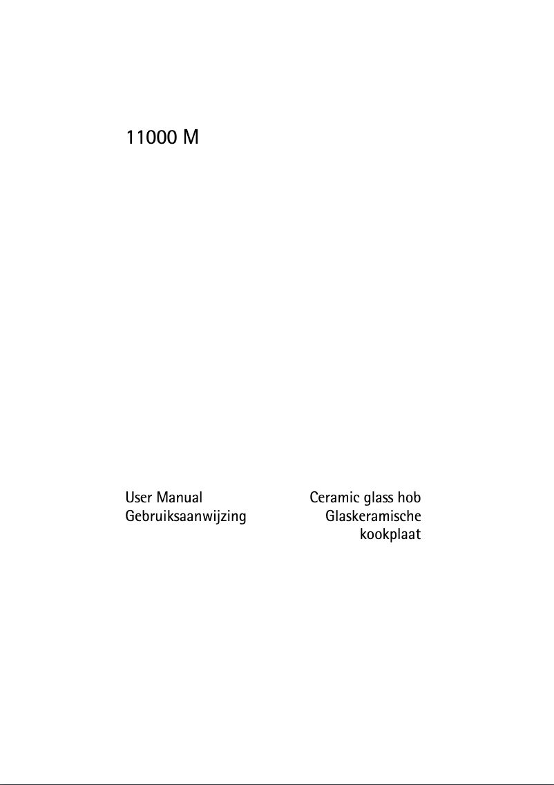 Page 1 de la notice Manuel utilisateur Zanker 11000 M