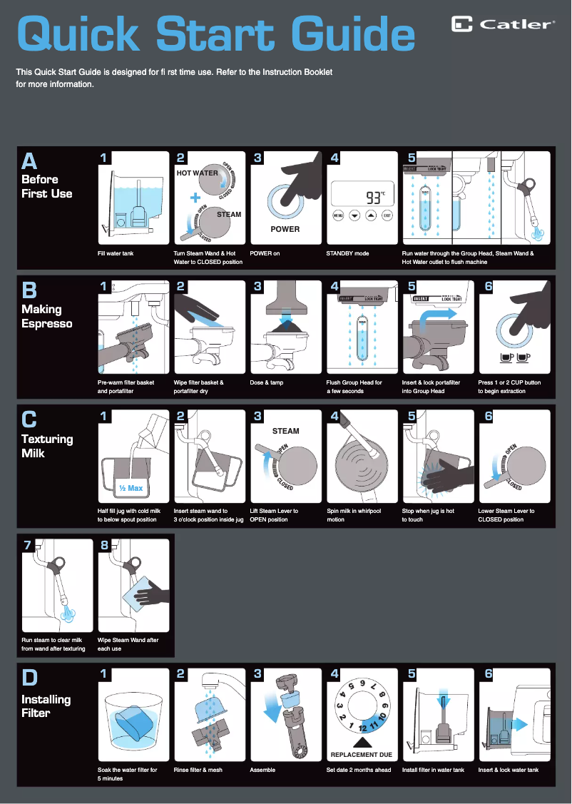 Page 1 de la notice Manuel utilisateur Catler ES 9010