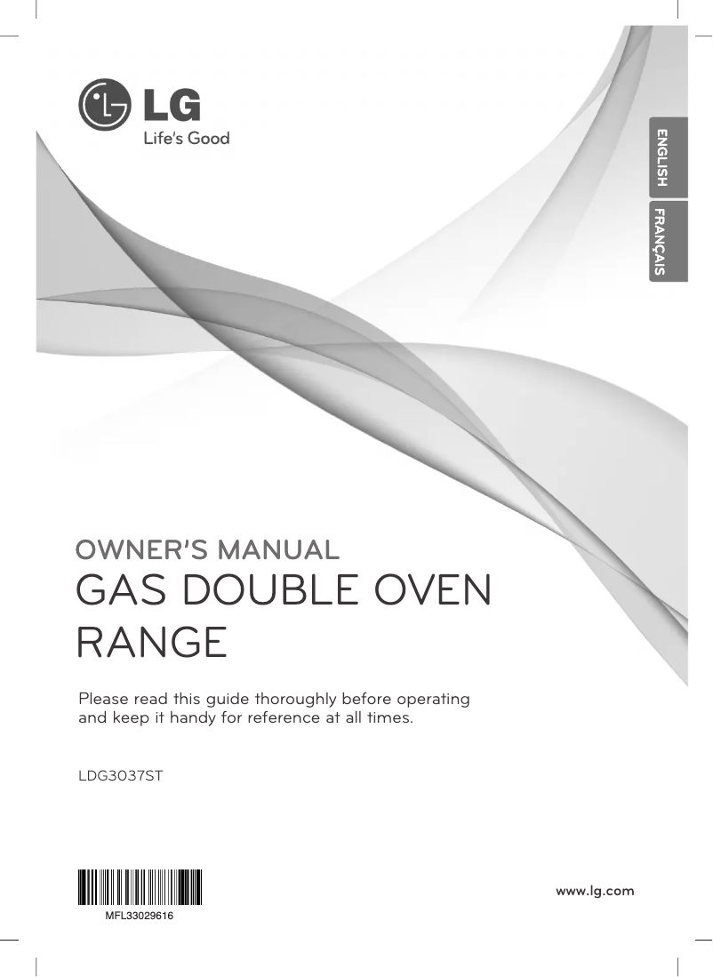 Page 1 de la notice Manuel utilisateur LG LDG3037ST