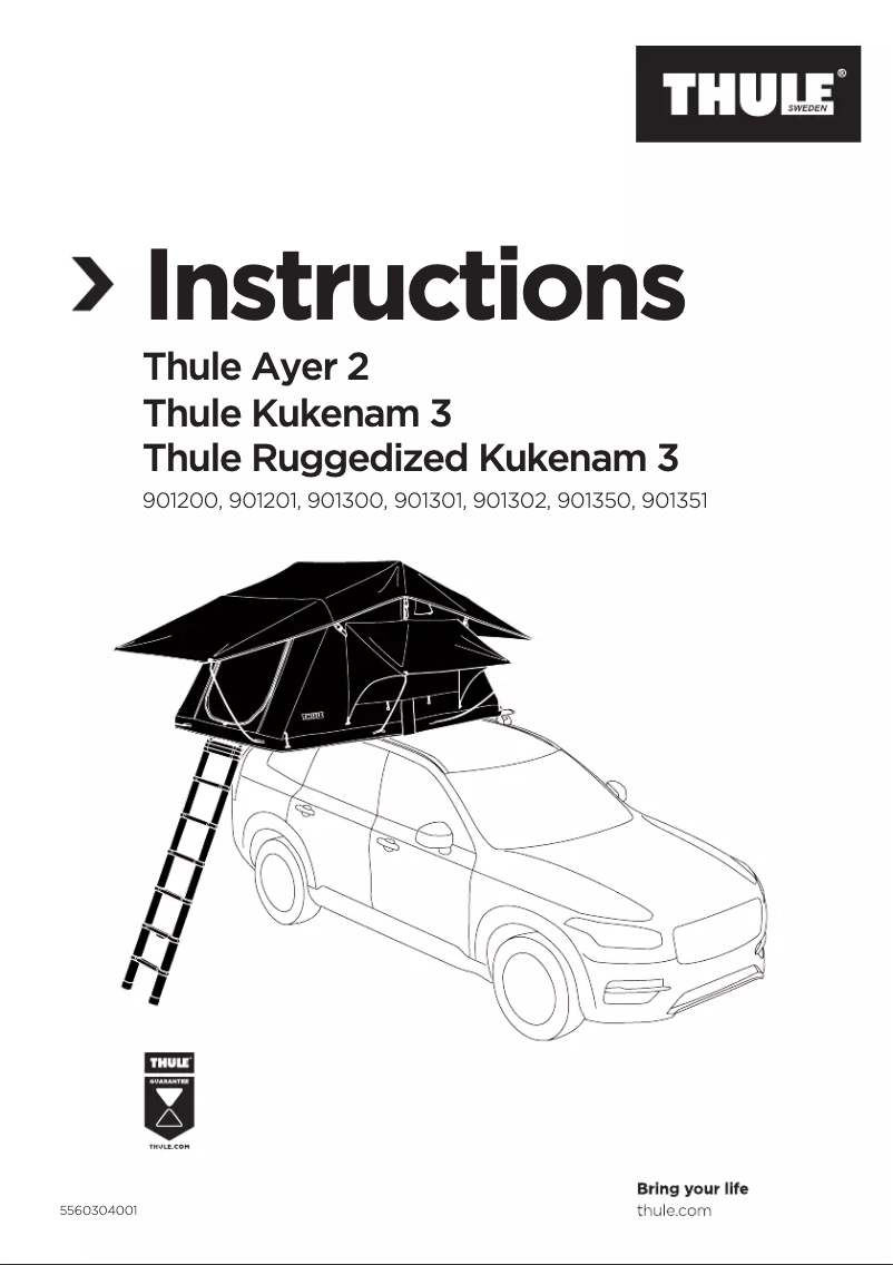 Page 1 of the manual User Manual Thule Tepui Kukenam 3
