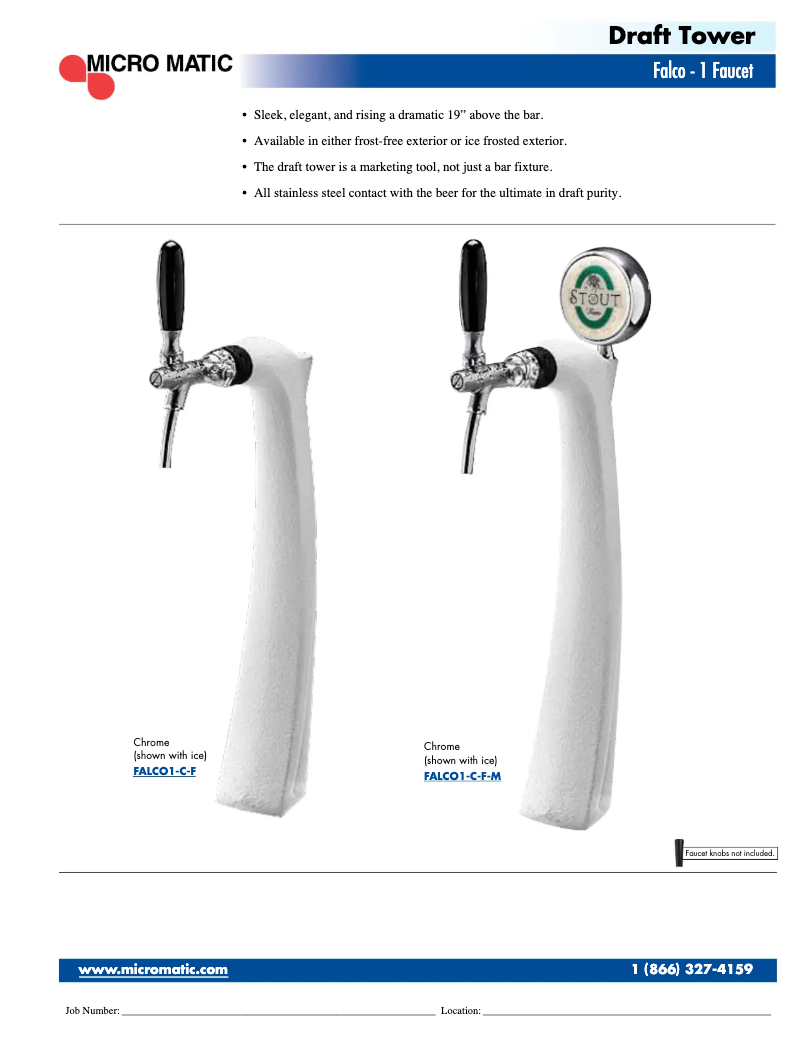 Page 1 de la notice Manuel utilisateur Micro Matic FALCO1