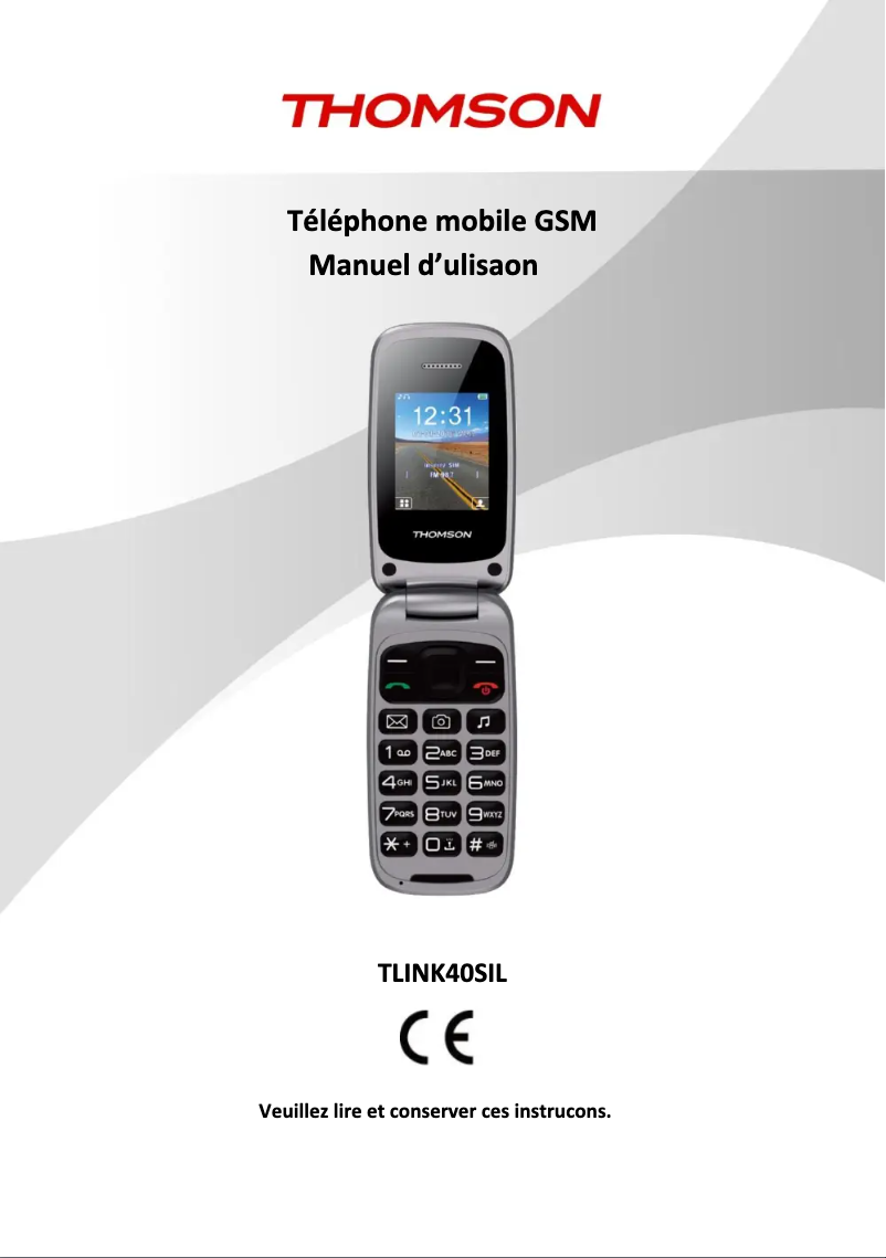 Página 1 del manual Manual de usuario Thomson Tlink 40