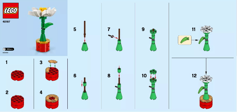 Page 1 de la notice Manuel utilisateur Lego Seasonal 40187