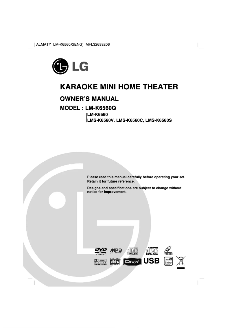 Page 1 de la notice Manuel utilisateur LG LM-U1060X