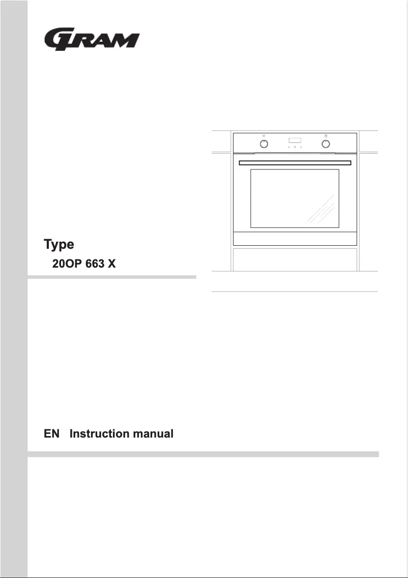Page 1 de la notice Manuel utilisateur Gram 20OP 663 X
