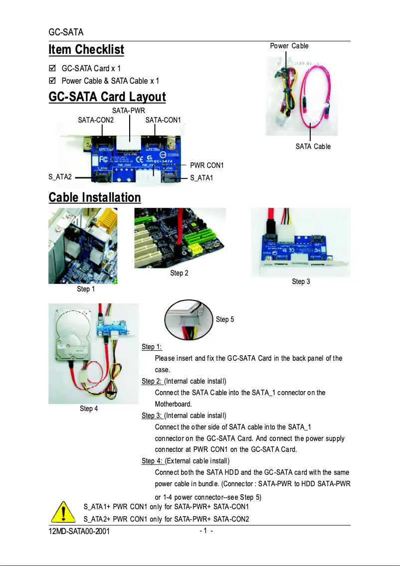Página 1 del manual Guía de instalación Gigabyte GA-7VAXP-A Ultra