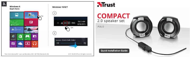 Page 1 de la notice Manuel utilisateur Trust Polo Compact 2.0 20943