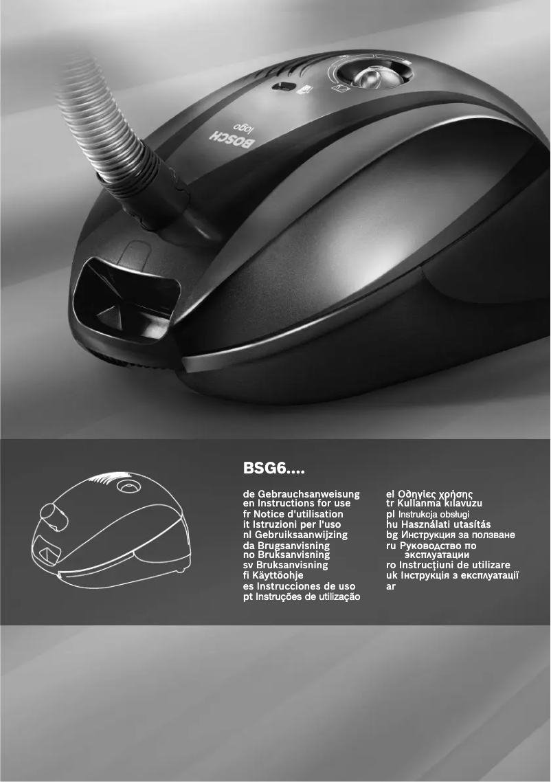Page 1 de la notice Manuel utilisateur Bosch BSG 62085