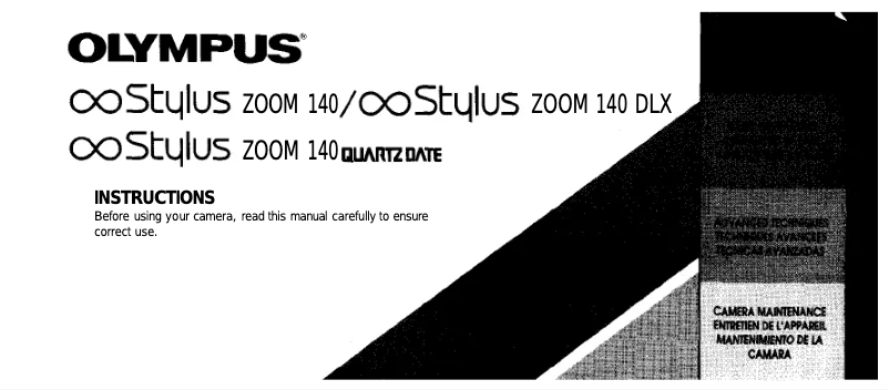 Página 1 del manual Manual de usuario Olympus Stylus Zoom 140 DLX