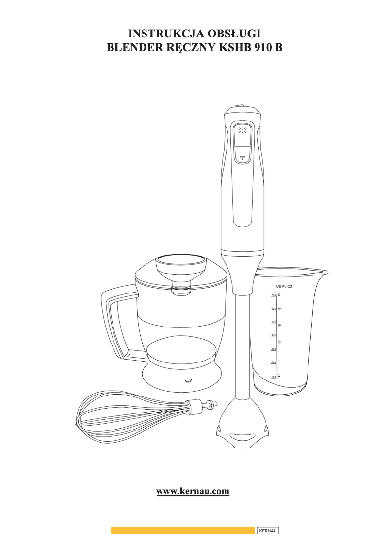 Page 1 de la notice Manuel utilisateur Kernau KSHB 910 B