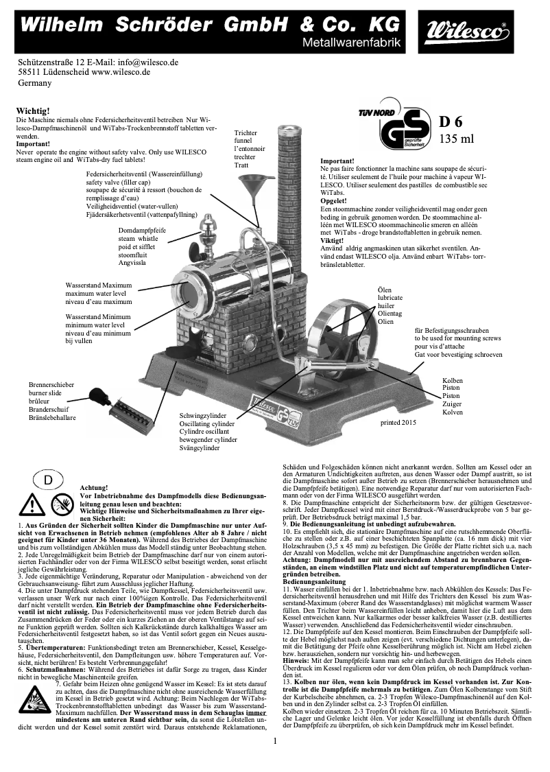 Image de la première page du manuel de l'appareil Kit D5