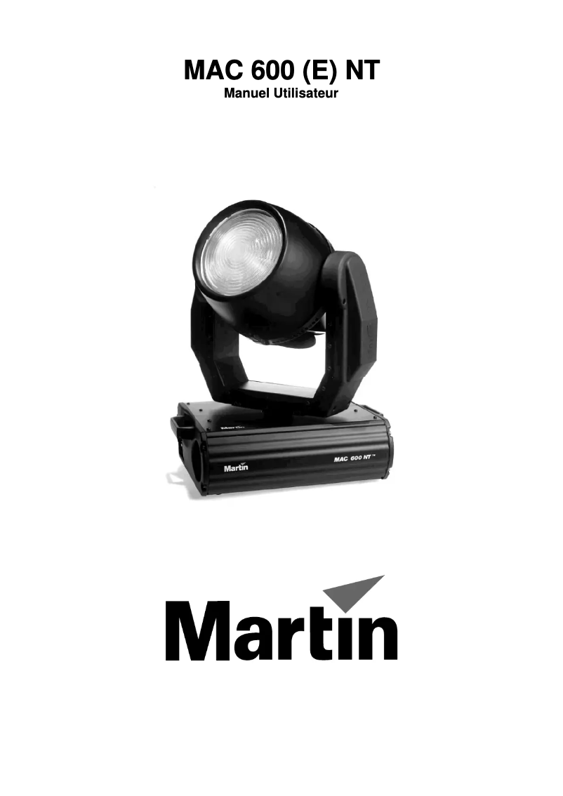 Page 1 de la notice Manuel utilisateur Martin 2510 Controller