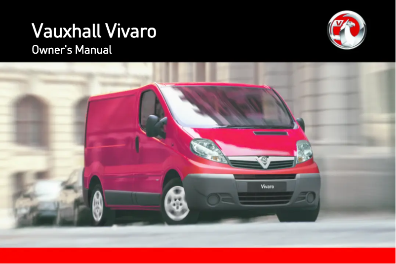 Page 1 de la notice Manuel utilisateur Vauxhall Vivaro (2013)