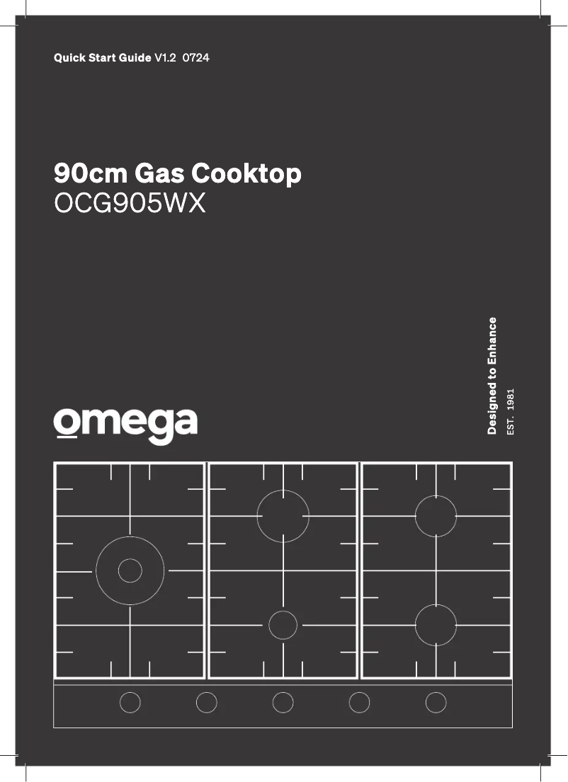 Page 1 de la notice Guide de démarrage rapide Omega OCG905WX