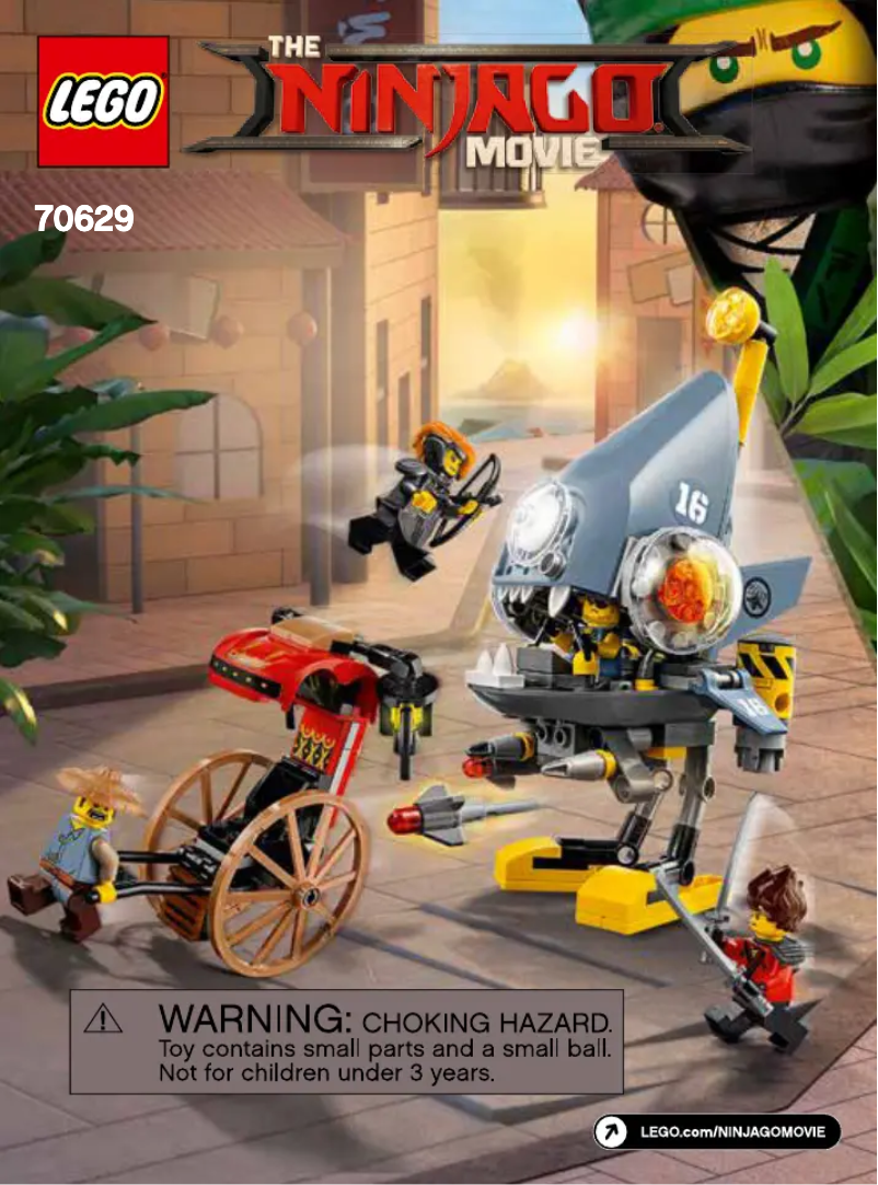 Page 1 de la notice Manuel utilisateur Lego Ninjago 70629