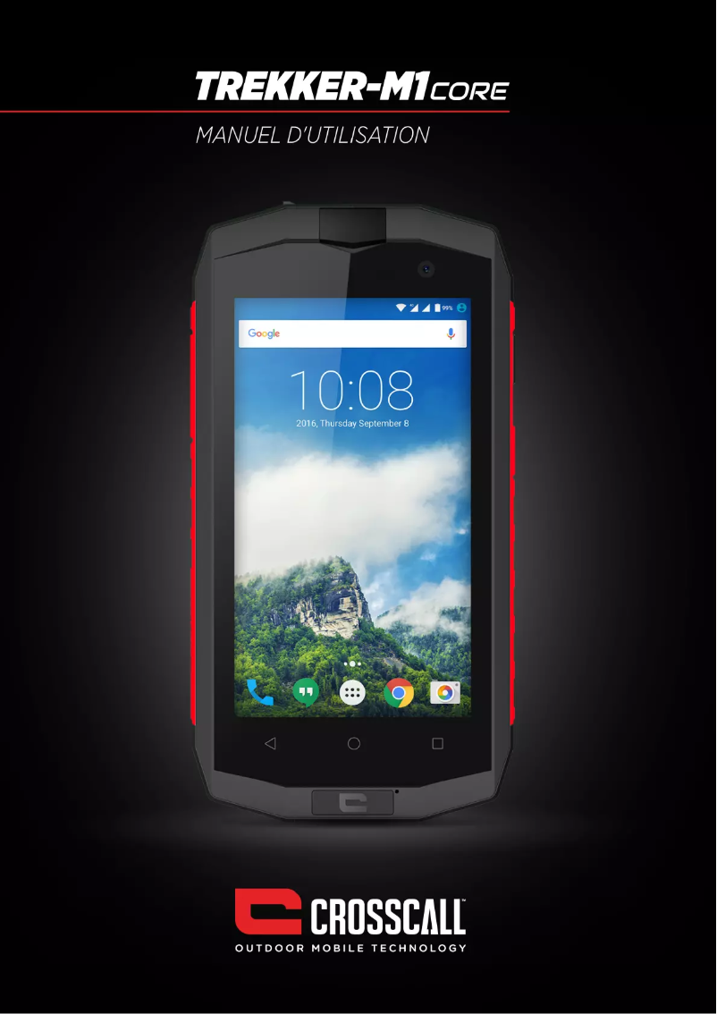 Page 1 de la notice Manuel utilisateur Crosscall Trekker-M1 Core
