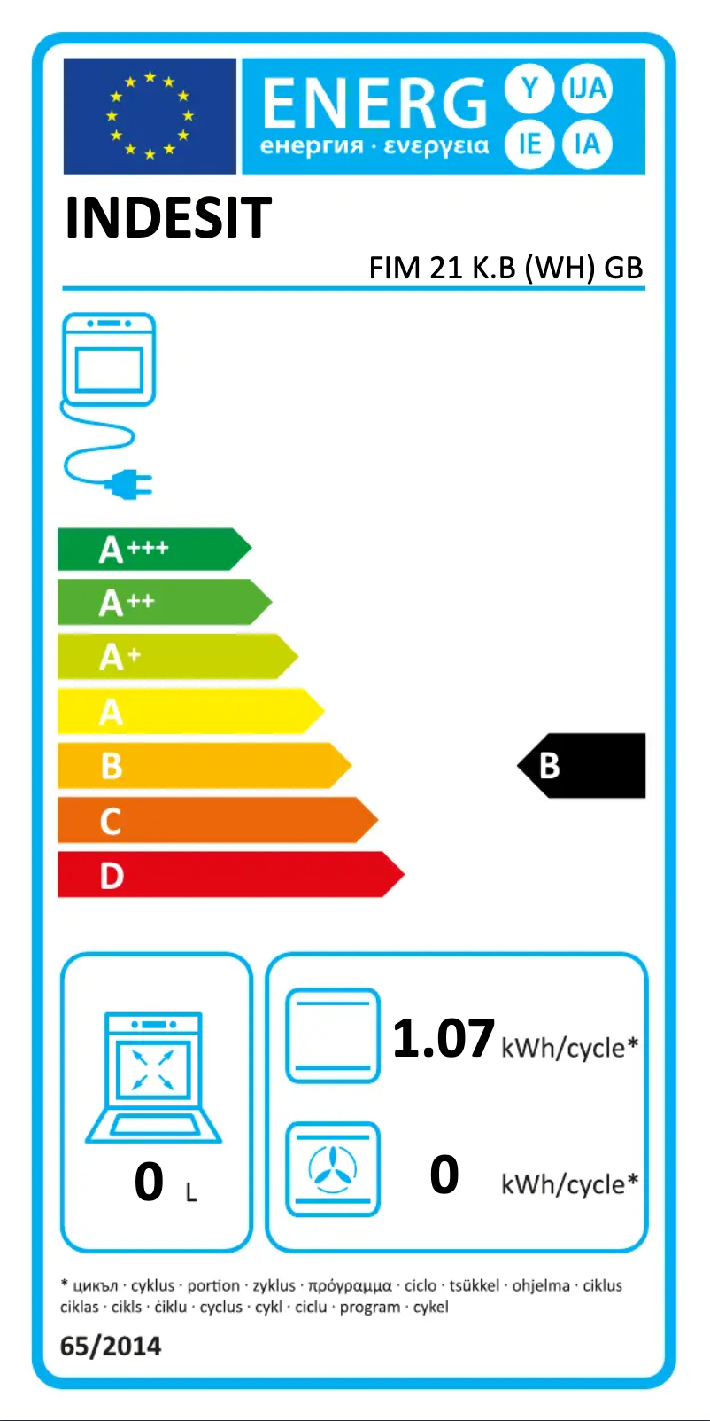 Image de la première page du manuel de l'appareil FIM 21 K.B (WH) GB