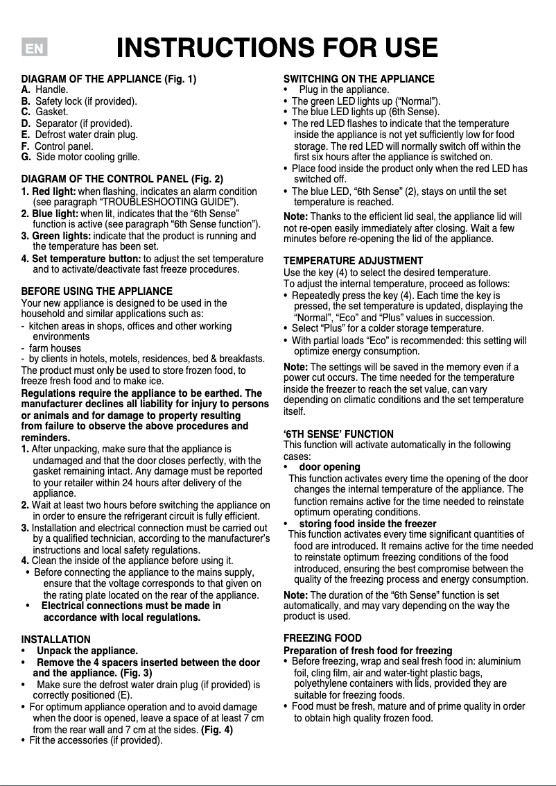 Page 1 de la notice Mode d'emploi Whirlpool WHE2533