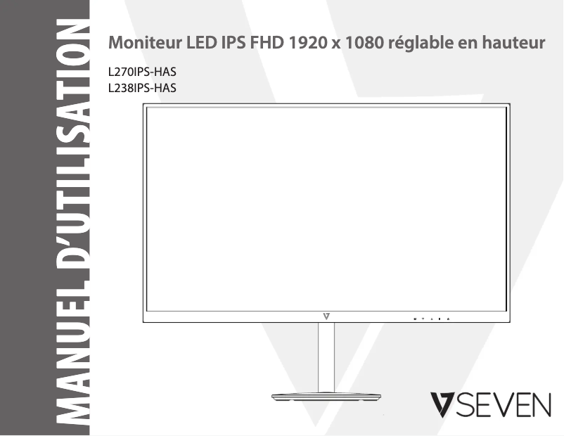 Página 1 del manual Manual de usuario V7 L238IPS
